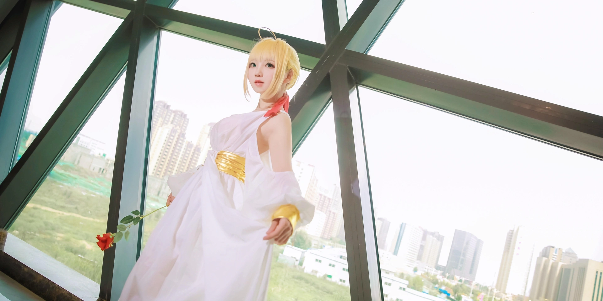 楚楚子w - NO.02 -COS-FATEEXTRA COS尼禄cos场照是尼禄的睡裙 2